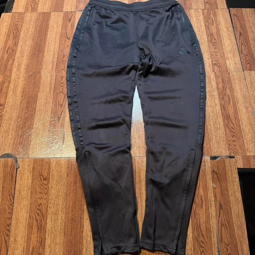 Adidas Black Striped Retro Tech Sportswear Track Sweatpants Small